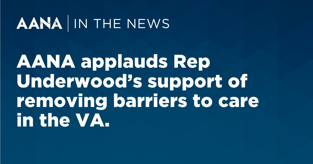 Representative Lauren Underwood <a href="/RepUnderwood/">Rep. Lauren Underwood</a> urged the Department of Veterans Affairs and Congress to address workforce shortages in the VA healthcare system by allowing CRNAs to practice at the full scope of their licensure and education. Read more here: bit.ly/3ujCKkJ