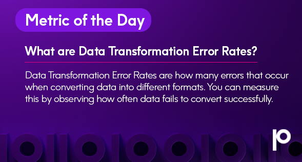 There are many metrics you can use to measure the effectiveness of your #DataQuality and #DataGovernance programs. Today we'll discuss data transformation error rates. Get in touch with us to learn more: bit.ly/3nhFxZa