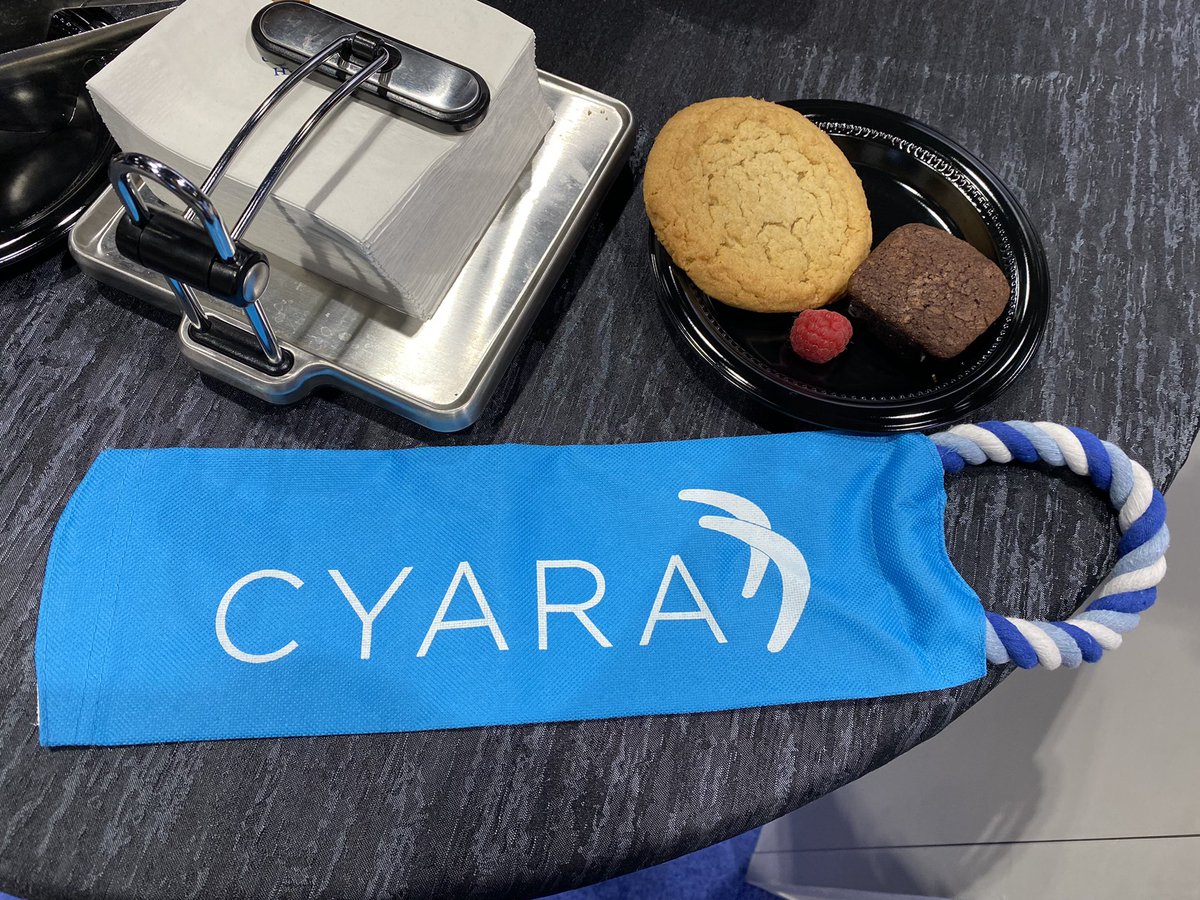 SethMBM's tweet photo. Not sure you will find dog toys and treats on any other expo hall floor. @enterprisecon #CX #EC22 Come by the @GetCyara booth 1641 and get yours today! https://t.co/x53wJdCGgj