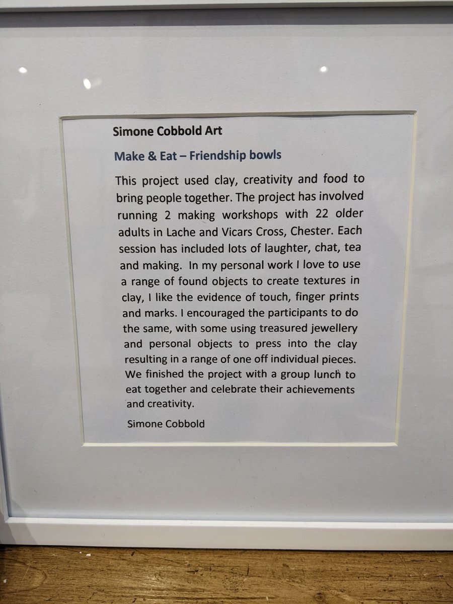 Today <a href="/Kate_STEM/">Kate Mooney</a> and our #lache wellbeing walkers went on a beautiful walk to @watergatestreet to see the bowls we made with Simone Cobbald. It was so wonderful to see our bowls on display, a beautiful end to an amazing project. Thank you Poppy for the welcome