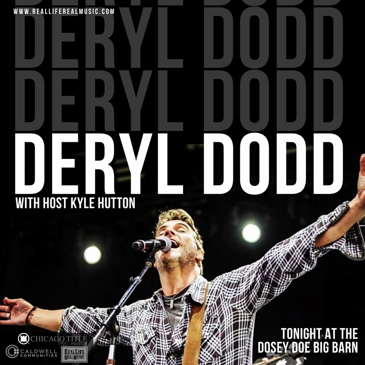 TONIGHT'S THE NIGHT Y'ALL... Another night at Dosey Doe Big Barn for the Real Life Real Music Songwriter Series 🥳  Please help us welcome Deryl Dodd and Kyle Hutton to the stage tonight and get your tickets at doseydoetickets.com! <a href="/Deryl_Dodd/">Deryl Dodd</a> @doseydoecoffee