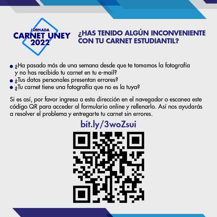 #ATENCION Si algunos de los carnetizados de la institución tienen errores en sus datos o aún no han recibido su carnet en el correo electrónico, deben ingresar al formulario a través de ésta instrucción. #23DeMarzo <a href="/MedozaWullian/">Wullian Mendoza</a> <a href="/marioyovera/">Mario Yovera</a> <a href="/yeikogomez/">________Yeiko</a> <a href="/nemiks/">Nestor Klemm</a> <a href="/Sutrauney/">Trabajadores  UNEY</a>