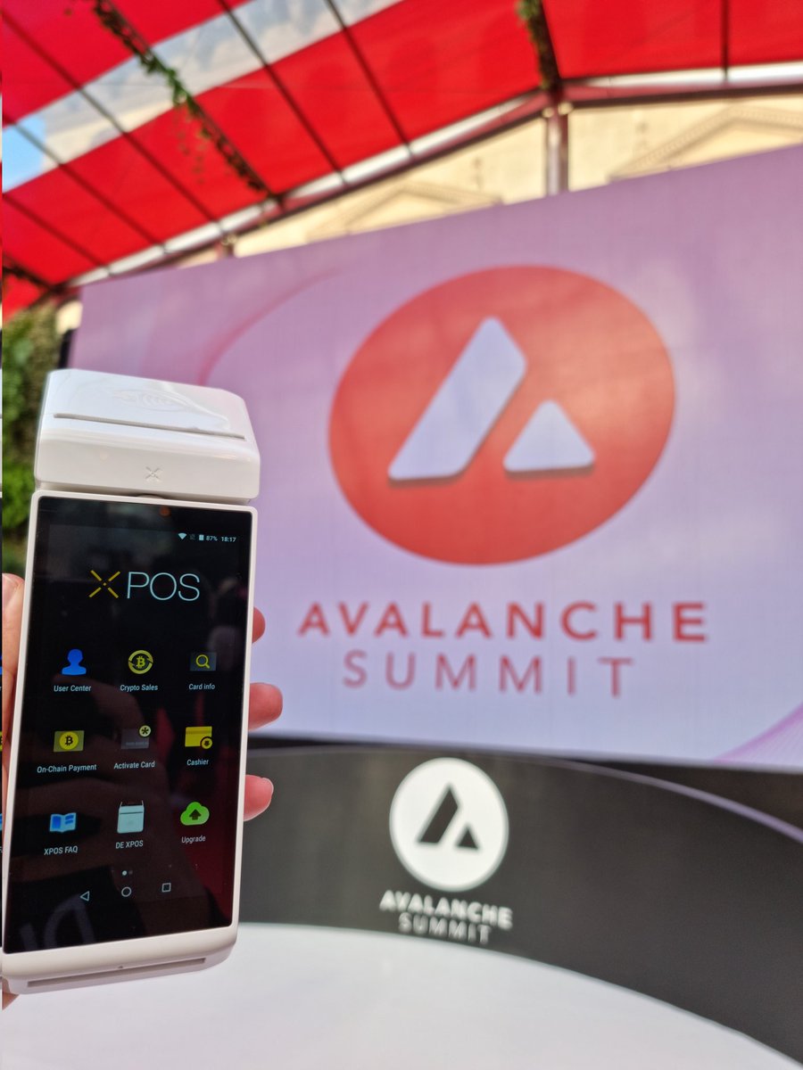 PundiXLabs's tweet photo. Another amazing day at @avalancheavax Summit. Some have already sneaked peek the latest lab version of #XPOS 😎🔥 

One picture, a thousand words. If you know, you know. It’s coming. Stay tuned 😉 

#PUNDIX #AVAX https://t.co/BGwVoSXgrk