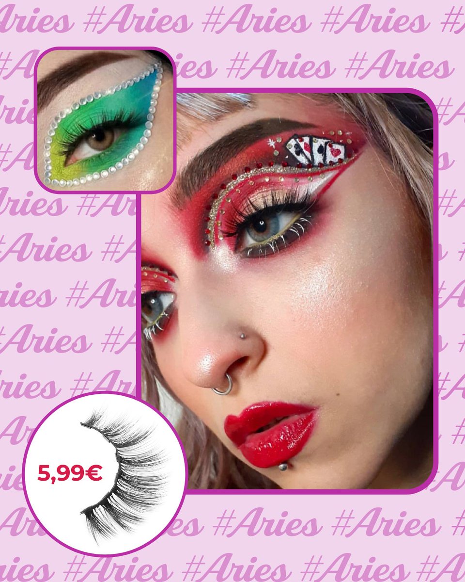 Nefer_lashes's tweet photo. Its ARIES SEASON ♈ Y para celebrar la llegada del signo más HOT 🔥 de zodíaco, rebajamos nuestras #pestañasmagnéticas ARIES a 5,99€ por tiempo limitado 😱 ¡Corre!
📸 shiromakeup13 https://t.co/Qk4ZOGPi7h