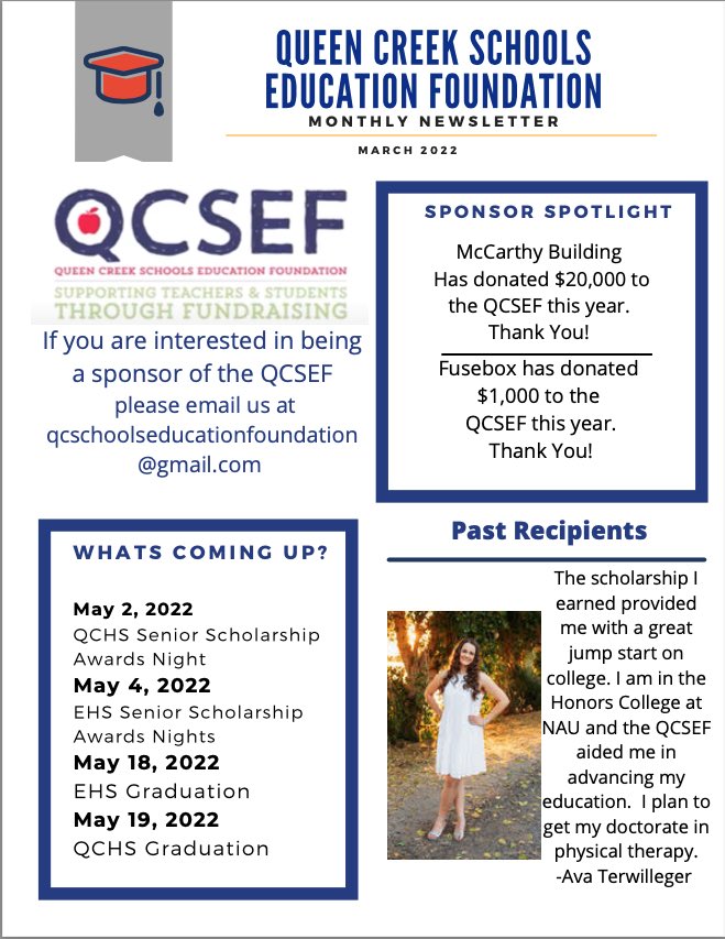qcsef's tweet photo. March 2022 Newsletter https://t.co/jTioYO9LTx