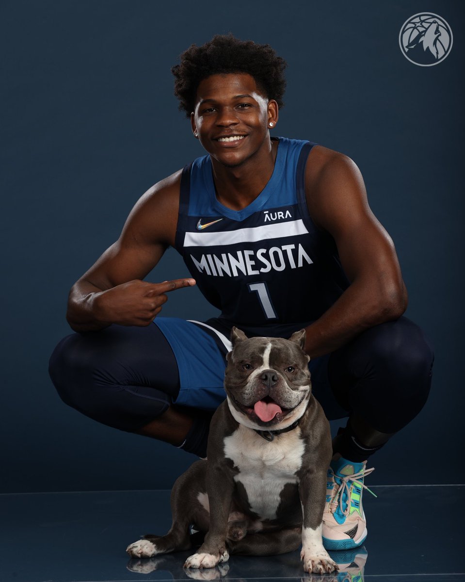 Timberwolves's tweet photo. Happy #NationalPuppyDay 🐶 https://t.co/y4XK59pYic