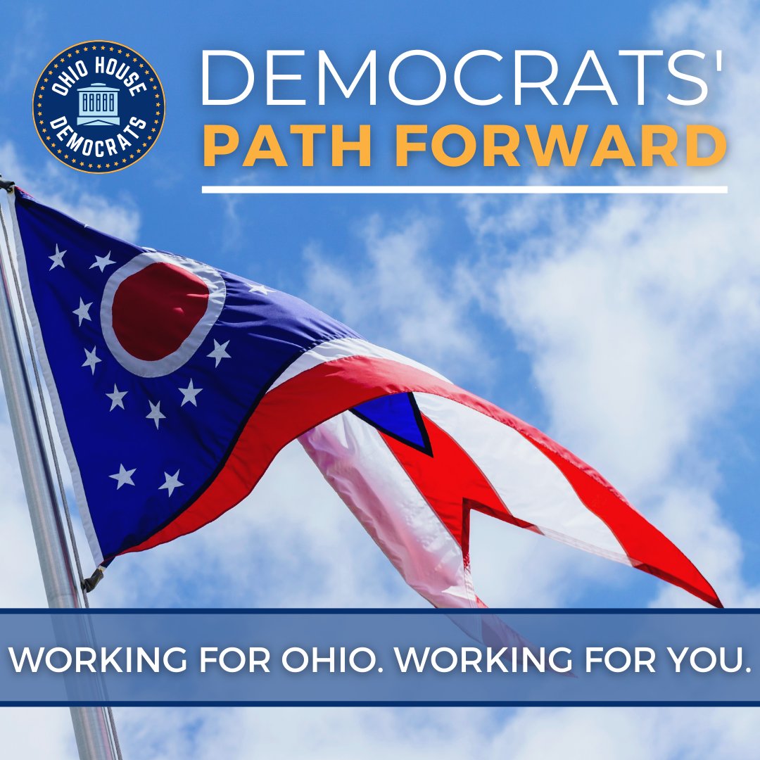 OHHouseDems's tweet photo. House and Senate Democrats joint response to Gov. DeWine's State of the State speech BEGINNING NOW! Watch at https://t.co/OMKgirDJKw.

Democrats have the vision and leadership needed to build an OH that is stronger and better than before the pandemic. #APathForward #Ohio #OHSOTS https://t.co/OI8SFFnM8j