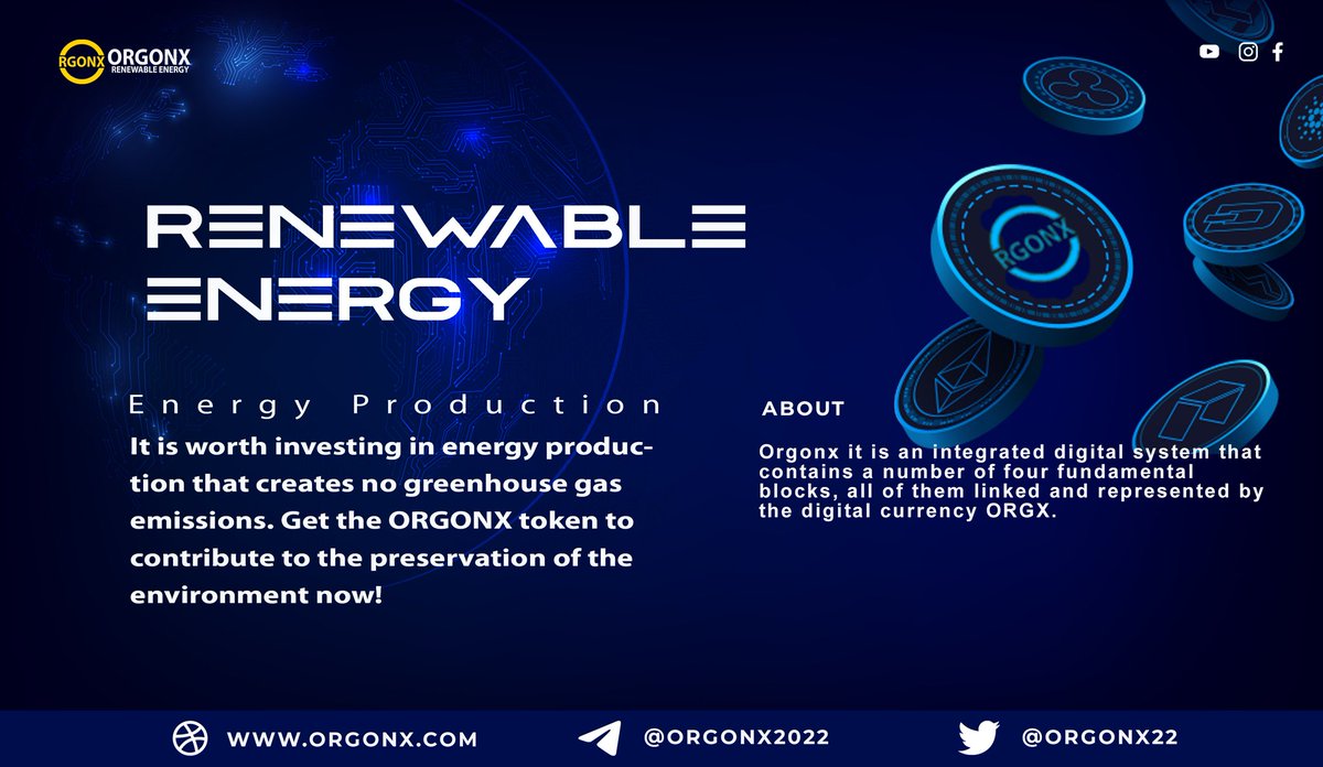 It is worth #investing in #energy production that creates no greenhouse gas emissions. Get the #ORGONX token to contribute to the preservation of the environment now!

#bitcoin #FTM #BInance #renewableenergyToken #solarenergy #investing #investment #OKX #OKXEarn