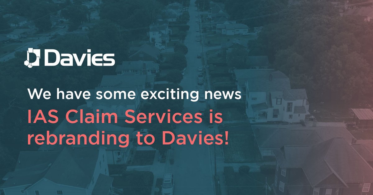 Starting in early April, IAS Claim Services will begin operating as Davies! As we embark on this journey, our business will continue to run as usual with our services and your point of contact remaining unchanged.
 
Learn more: hubs.ly/Q016zzq30
