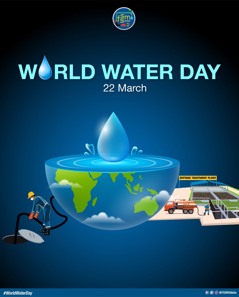 Safe containment, transportation &amp; treatment of faecal waste goes a long way in preventing ground and surface water contamination. #Odisha's pioneering efforts in Faecal Sludge &amp; Septage Management (#FSSM) has helped in curbing water pollution in its major rivers