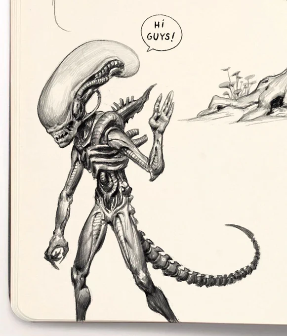 also finished the alien fella 