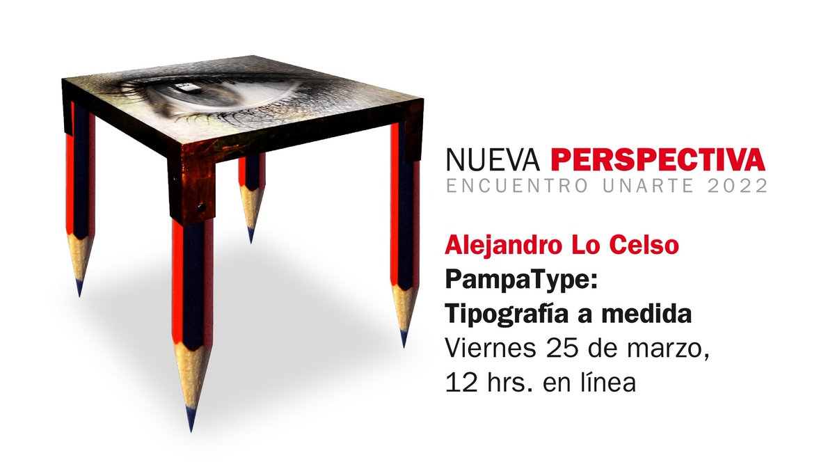 📣 Doblete A MEDIDA!

Descubrí los secretos de la cocina de diseño de #Cathédrale y #Reforma, dos proyectos de tipografia a medida, en la charla que brindará <a href="/alelocelso/">Alejandro Lo Celso</a> en el encuentro <a href="/UnarteUnarte/">UNARTE</a> 2022.

Nos vemos por Meet! 💻📲🤓
meet.google.com/mho-icqc-ygf