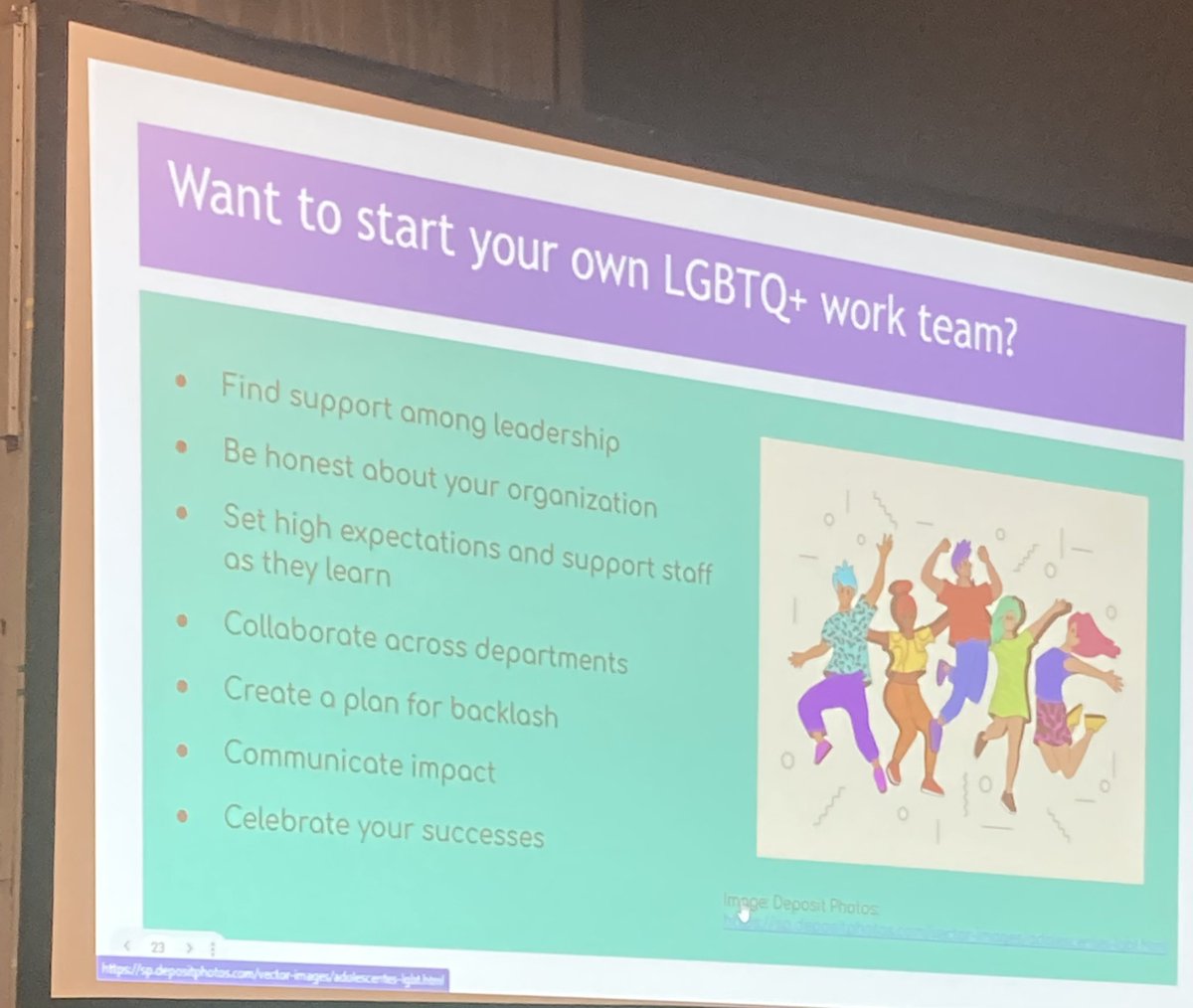 GeometricRabbit's tweet photo. Good praxis: Set the expectations high. Give staff the tools to succeed professionally. Prepare for backlash (data, self-care,
support groups). Ensure this work crosses departments and teams in your institution/system. Communicate the impact.
#QueeringTheLibrary #PLA2022 https://t.co/YvJdEHVj8x