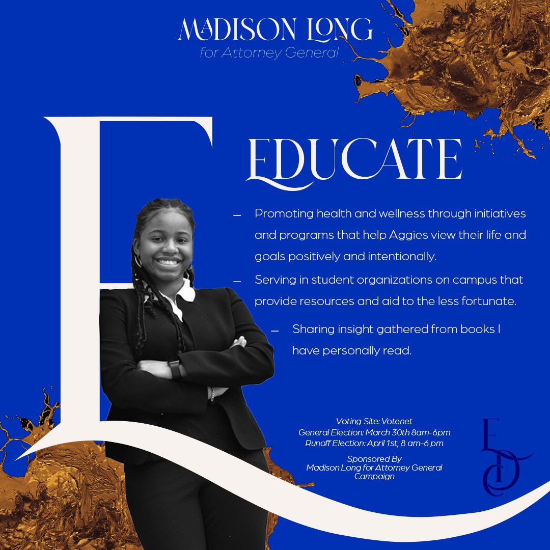 madisonolong's tweet photo. Educate.Dedicate.Create ⚖️
#ML4AG #NCAT #NCAT24 #NCAT23 #NCAT22 #NCAT25 #FUTUREJUDGE #FUTURELAWYER https://t.co/WIlIGFGlZl