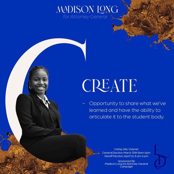 madisonolong's tweet photo. Educate.Dedicate.Create ⚖️
#ML4AG #NCAT #NCAT24 #NCAT23 #NCAT22 #NCAT25 #FUTUREJUDGE #FUTURELAWYER https://t.co/WIlIGFGlZl