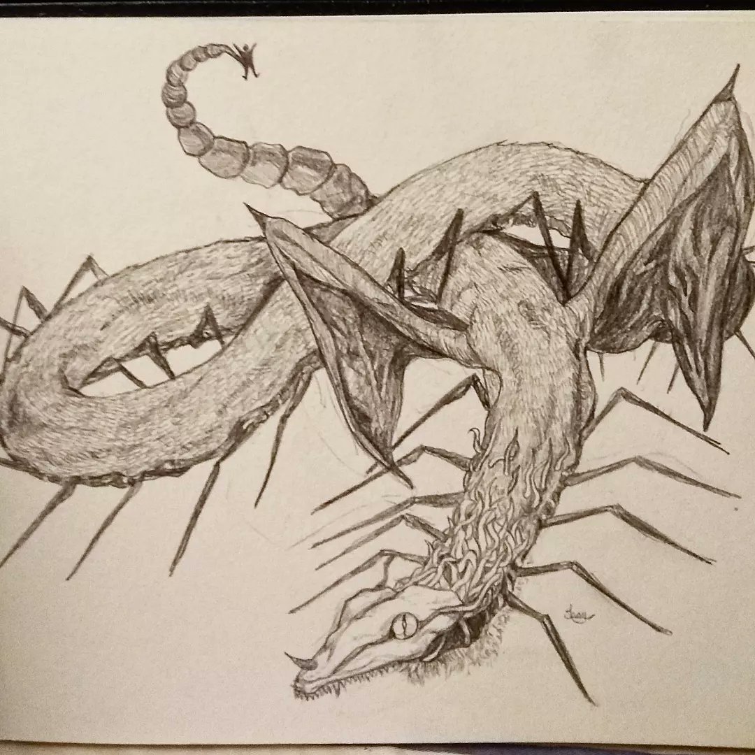 ShayTheFey's tweet photo. The rotten dragon.
#dnd #monster #dragon #monsterdesign #centipide https://t.co/NYcuCzuYbH