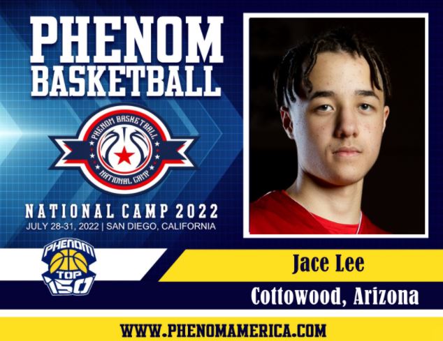PhenomAmerica's tweet photo. Phenom Basketball is excited to announce that Jace Lee from Cottonwood, AZ will be attending the 2022 Phenom National Camp in San Diego, CA on July 28-31!

#PhenomAmerica #PhenomNationalCamp #Phenom150 #Basketball #Hoops #GatoradePartner @Jace_lee06 https://t.co/OjJiQDlgTH