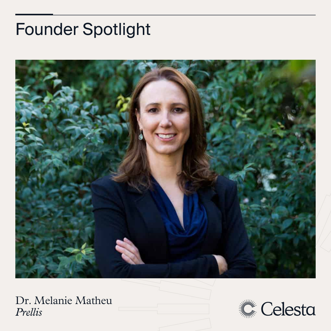 Celesta Capital (@celestacapital) on Twitter photo Celesta Capital Founder Spotlight: <a href="/melanie_matheu/">Melanie Matheu, PhD</a>, founder & CEO of <a href="/Prellisbio/">Prellis Biologics</a>, shares her path to entrepreneurship, and how she seeks inspiration: celesta.vc/insights/q-a-w… Celesta Capital Founder Spotlight: <a href="/melanie_matheu/">Melanie Matheu, PhD</a>, founder & CEO of <a href="/Prellisbio/">Prellis Biologics</a>, shares her path to entrepreneurship, and how she seeks inspiration: celesta.vc/insights/q-a-w…