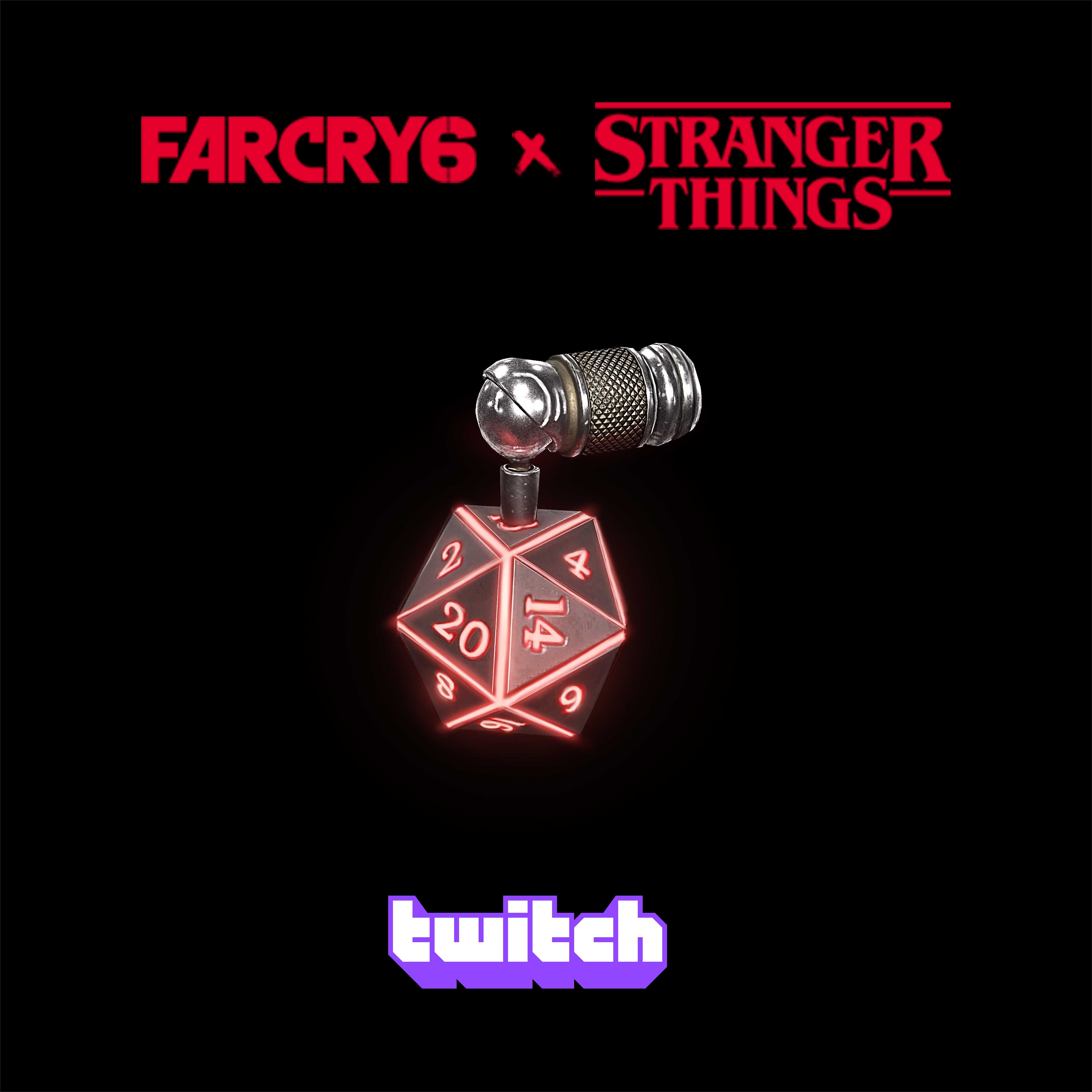 Far Cry on X: To celebrate the launch of the free Stranger Things  crossover mission tomorrow, we'll have a Twitch drop for a Stranger Things  charm, starting tomorrow until March 27th! Watch