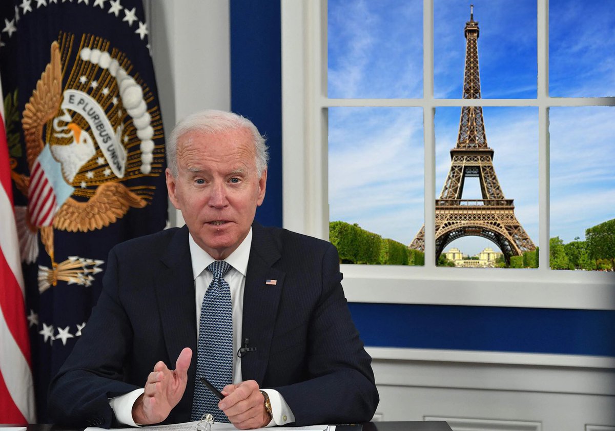 RoseRicke's tweet photo. @NewsPolitics Biden on 3/25 from Europe lol https://t.co/wtwYyQLPy2