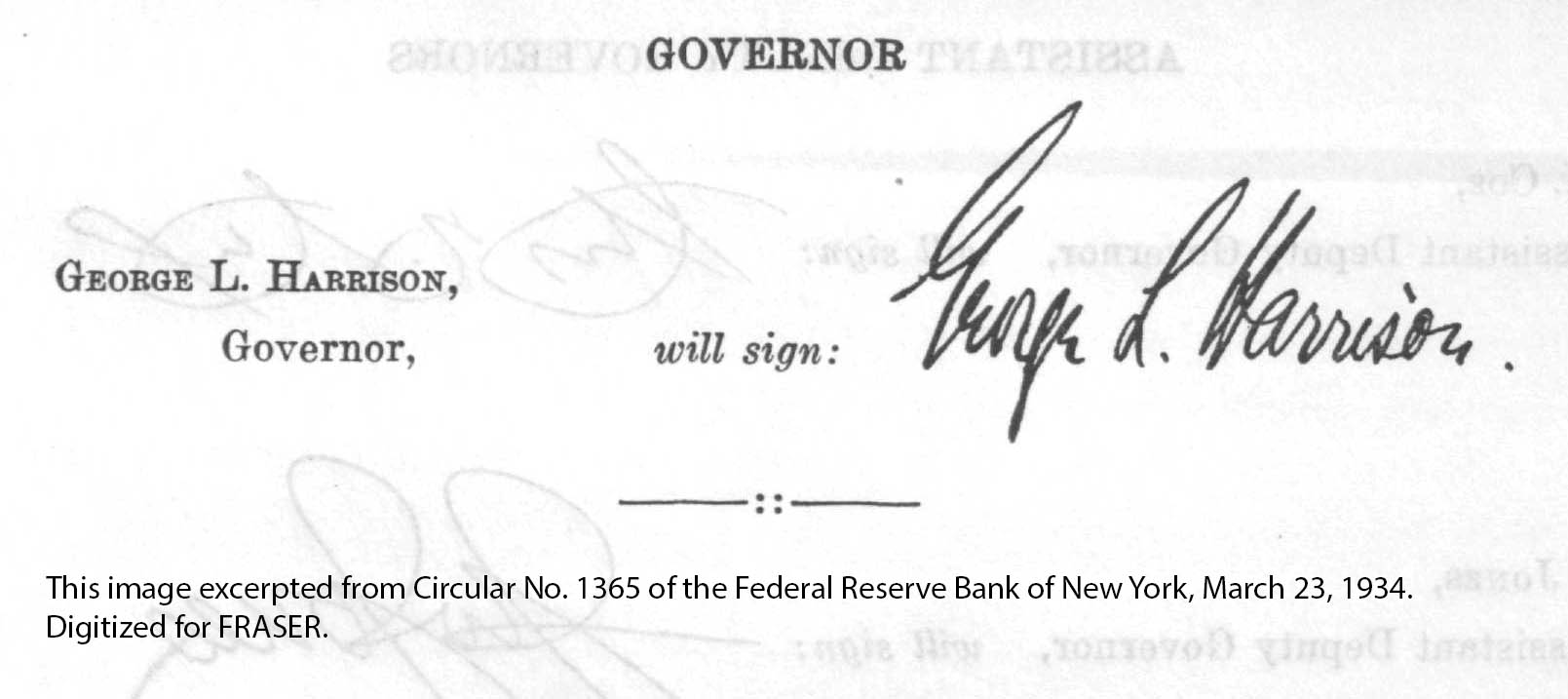 Federal Reserve Bank of New York Circular Series