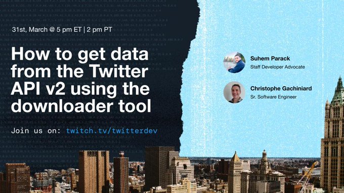 📅 Join us on Thursday, March 31 | 2 pm PT to learn how to use our Downloader tool to get data for research<a href="/tag/tapintotwitter"class="tags"><span>#tapintotwitter</span></a>