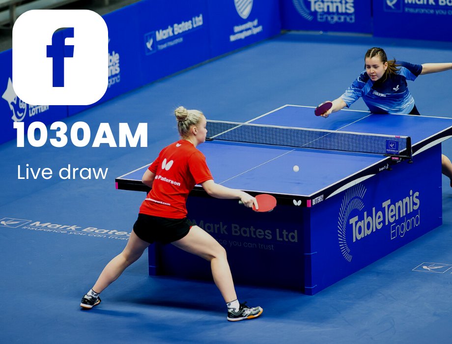 Table Tennis England on Twitter "You can watch the LIVE DRAW for the