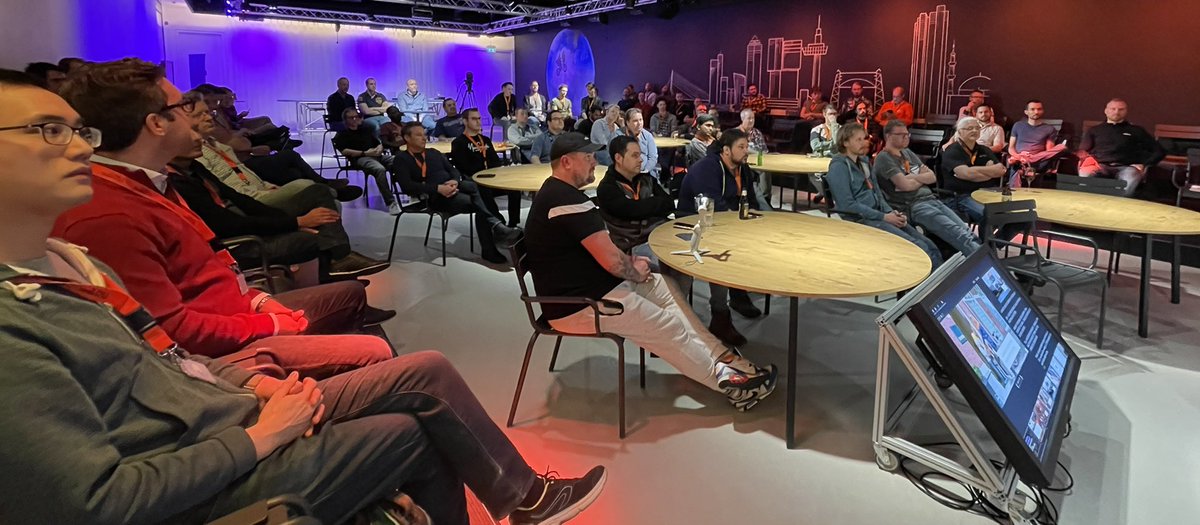 Packed room at the first in-person meetup in Amsterdam (<a href="/awsugnl/">AWSug.nl</a>) after 2 loooong years.