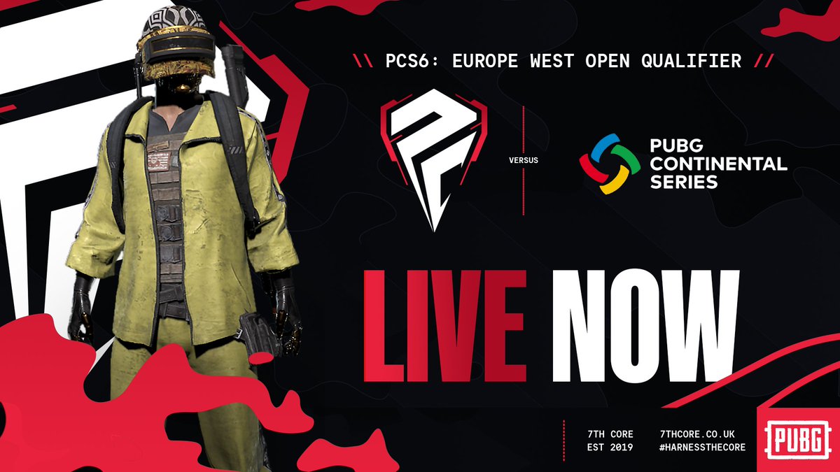 7th Core | 7C PUBG | PCS Qualifiers

Huge day for our PUBG lads, as they take part in the latest <a href="/PUBGEsports/">PUBG Esports</a> #PCS6 Europe West Open qualifiers all tonight

Up against the best that Europe can offer. With multiple scrim events under our belt, kinda' feelin' it 🫰

#HarnessTheCore