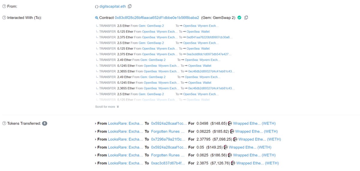 etherscan.io/tx/0xd41bc8b4f…
<a href="/DigitsCapital/">Digits Capital</a> just sweep 13 wizards!
@forgottenrunes