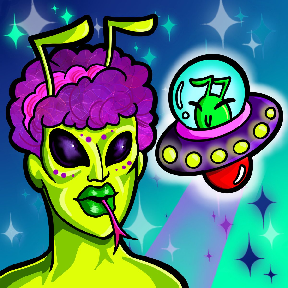 We love the <a href="/PowerSistersNFT/">Power Sisters NFT | SOLD OUT</a> 's fun stylish babe-ly prowess, especially the alien power sister👽 We had space-tea and Kleem is now a part of Team Power Sisters!💫
☄️🔥Celebrate with us🎉💥
1. Like+Follow <a href="/KleemNft/">Kleem NFT</a> 
2. Join Discord, post "Power Sisters"
3. First 10 get a WL spot🛸