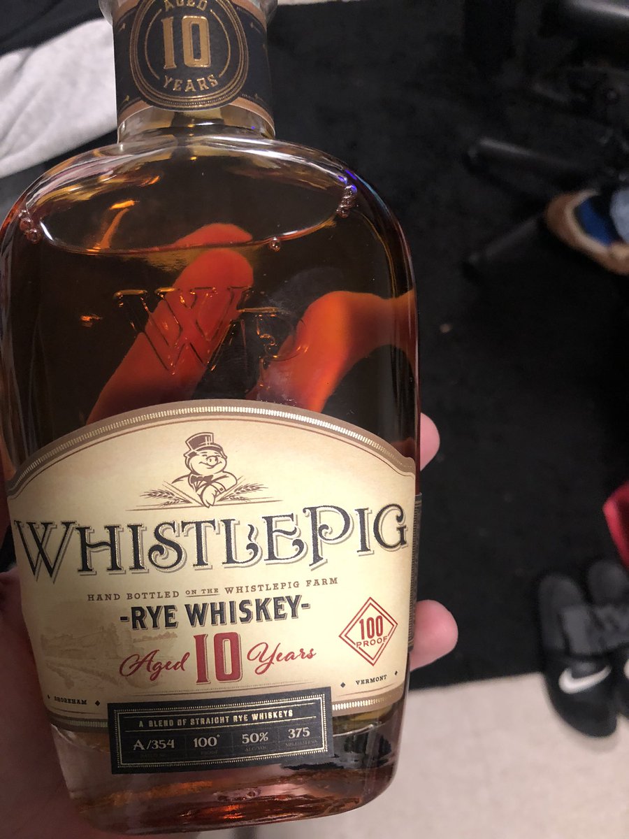 Aorourke11's tweet photo. First official legal alcohol purchase, happy 21st to me @KFCradio @KFCBarstool @FeitsBarstool @WhistlePigRye https://t.co/vK9YlVkalb