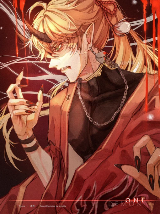 Oni #Thoma #原神 