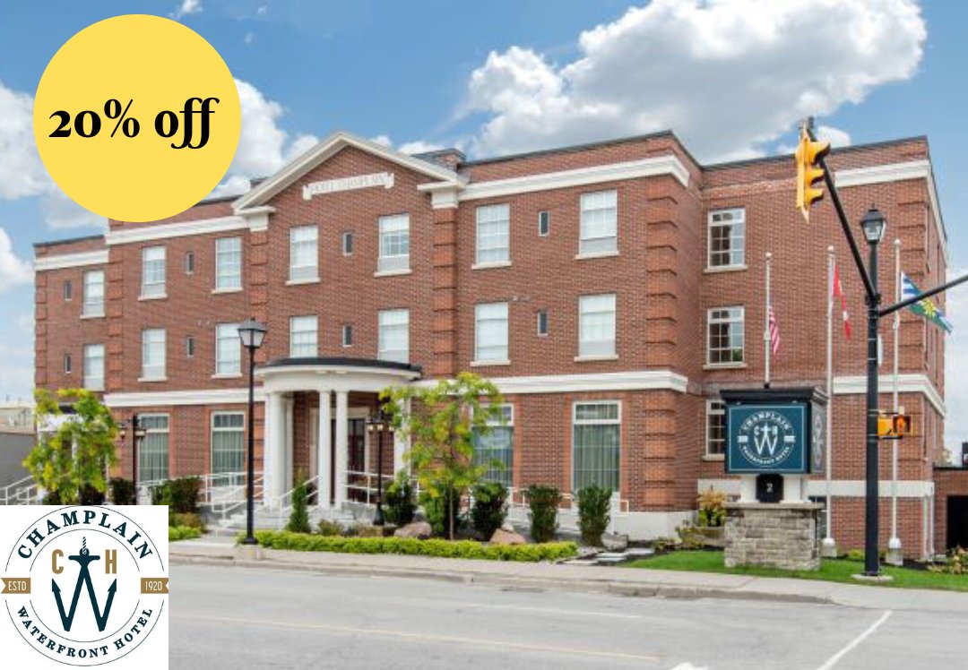The historic Champlain Waterfront Hotel, Downtown Orillia is offering 20% off for accommodation during the Roots North Music Festival for attendees. When you book your stay let them know you are attending <a href="/RootsNorthMusic/">Roots North</a>. Call at 705-259-5001 &amp; save today!
#ontariotourism