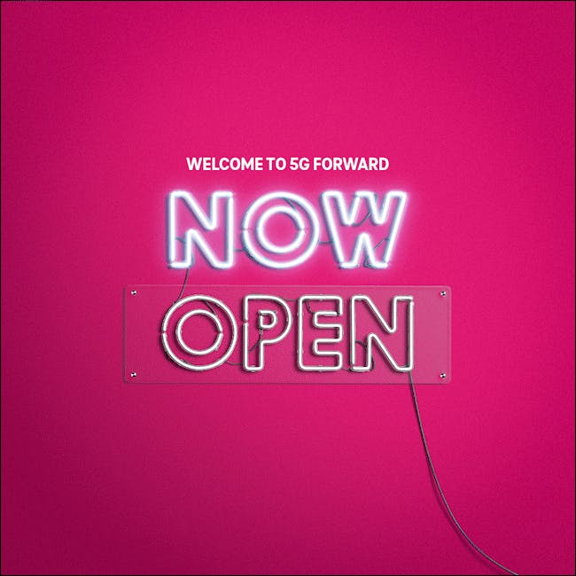 MsCWheeler's tweet photo. .@TMobile's 5G network is open for business! Things like a 5G innovation hub, venture investing, 5G network access for app building. It's pretty amazing stuff if this is your world. #5GForward #TeamMagenta https://t.co/SHYqXOgsLb https://t.co/VuEFsD44sf