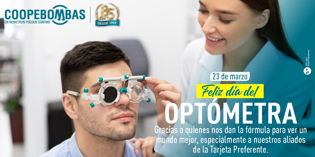 TaxCoopebombas's tweet photo. Feliz día del Optómetra 👓 🤓
Gracias por cuidar de nuestra salud visual.
#taxi #optometra #medellin #colombia #antioquia #saludvisual https://t.co/NsjIZIFIMW