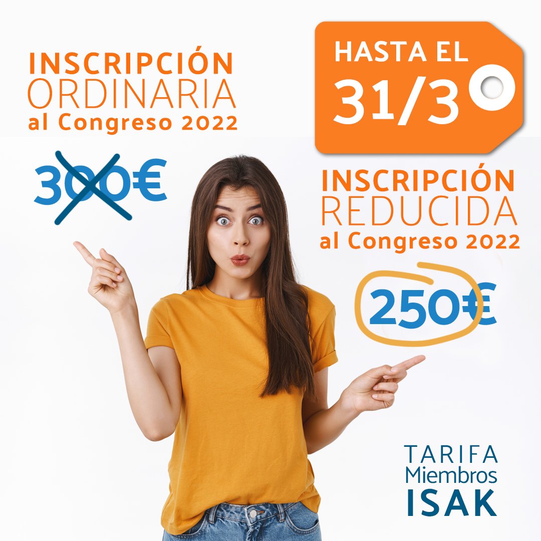 Isakconference's tweet photo. El precio reducido es hasta el 31 de marzo.
¡No te pierdas la oportunidad de ahorrar dinero y disfrutar esta experiencia!
Inscríbete en: https://t.co/TC8WZtRflr

Register at a reduced price until March 31
Don’t miss the opportunity to save! https://t.co/XaUyDhzA4T