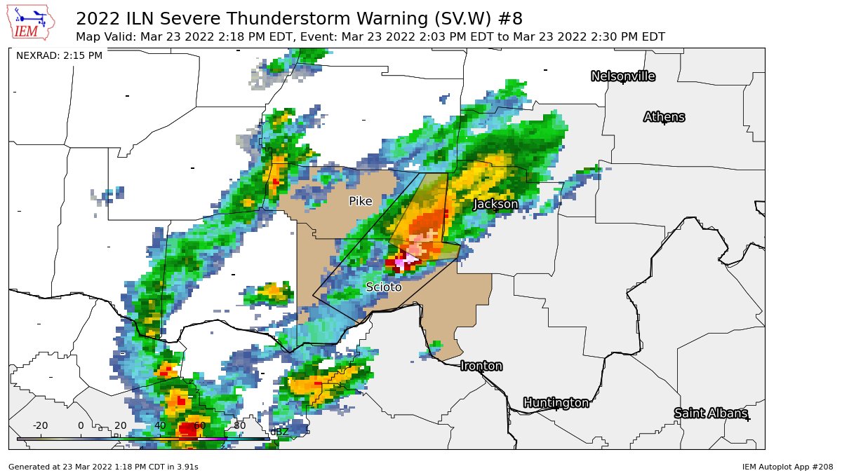 Ohio Weather Network on Twitter "ILN continues Severe Thunderstorm