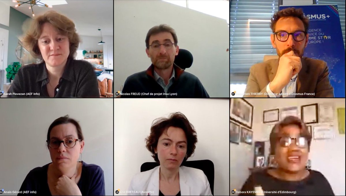 AEFsuprecherche's tweet photo. 📹"Etudier vert, est-ce possible ?" La réponse avec le replay du webinaire AEF info avec 
- @DKAYEMBE rectrice d' @EDIMBURGOBASE 
- @BreteauLegal de @greenit 
- Nicolas Freud de @insadelyon et @groupeinsa 
- Sébastien Thierry d' @ErasmusplusFR 
C'est ici ➡️https://t.co/6OKTB1f1XM https://t.co/k5fNDAYROw