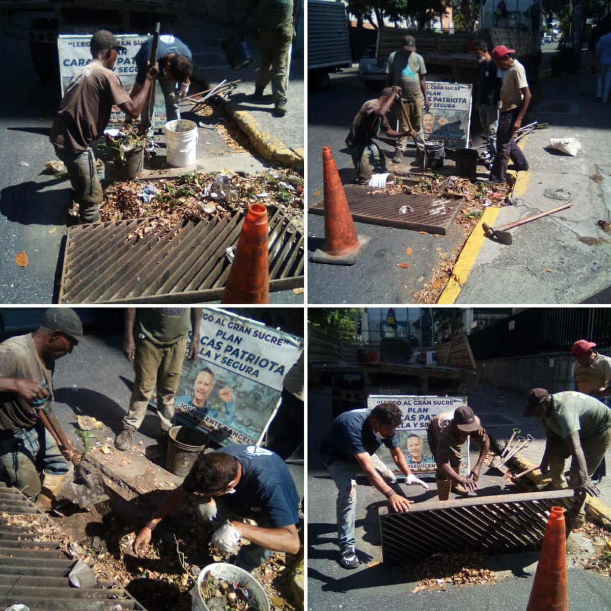 ComisionPerman3's tweet photo. *seguimos atendiendo el llamado de los vecinos, en está oportunidad en Boleíta Norte frente al Banco del Caribe, y de la mano de la dirección de obras municipales, se le hizo limpieza y mantenimiento a los alcantarillados 
*Seguimos trabajando con la comunidad para la comunidad* https://t.co/YCSrSrJL4I