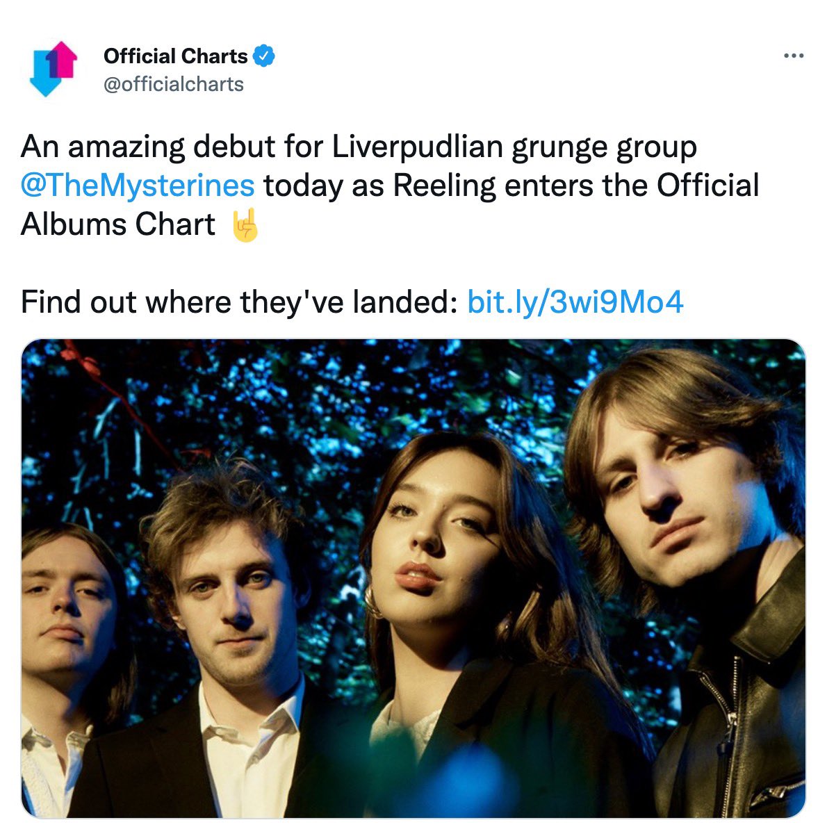 Blue Raincoat Music (@wearebrm) on Twitter photo Huge congrats to <a href="/TheMysterines/">the mysterines</a> on their debut album āReelingā, which entered the Top 10 of the UK Album Charts at No.9, as well as No.4 in the UK Vinyl Charts š„ Huge congrats to <a href="/TheMysterines/">the mysterines</a> on their debut album āReelingā, which entered the Top 10 of the UK Album Charts at No.9, as well as No.4 in the UK Vinyl Charts š„
