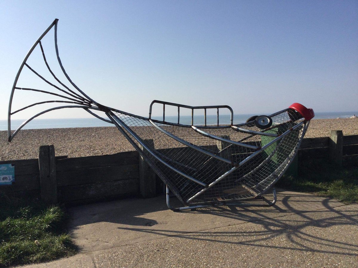 Look who's washed up.......

#KLL would like to introduce you the permanent recycling sculpture ( yet to be named) 

It was funded by #LancingParishCouncil and soon there will be a board informing us all about what can, and can't be recycled funded by us and #RecyclingInLancing