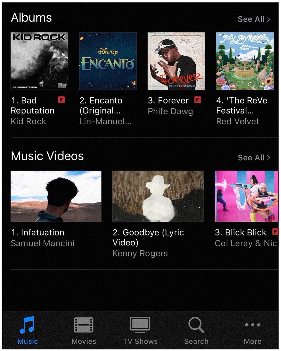 SamuelMancini's tweet photo. #1 Overall Music Video on @AppleMusic 🤯😤🙏🏽 Crazy to see. 
Thank YOU for making this happen!!
INFATUATION OUT NOW 🔥
https://t.co/TBqGZuiOWp https://t.co/gcWZIkjndp