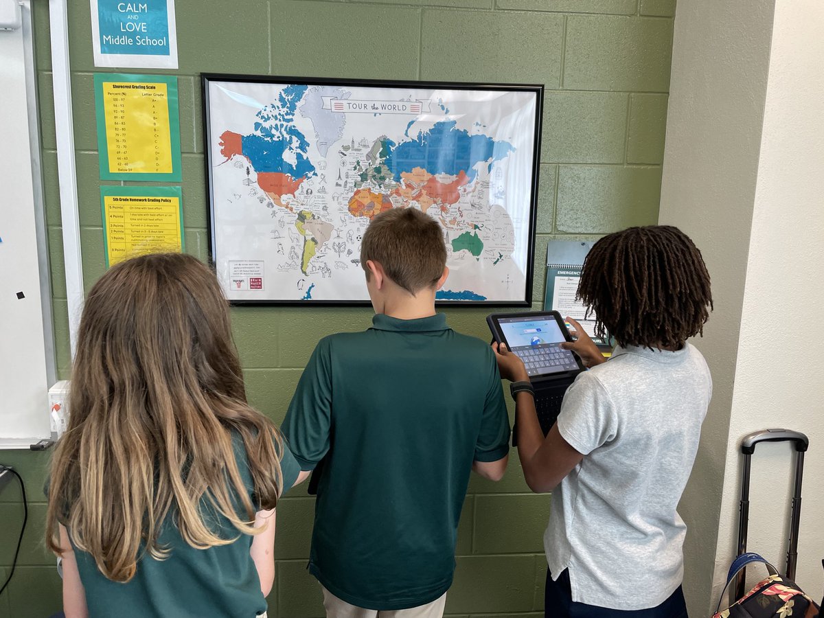 #Globle has taken over the 5th grade ⁦<a href="/Shorecrest/">Shorecrest</a>⁩ #PerfectDoNow #geographyteacher #geography #KeepCalmAndGloble