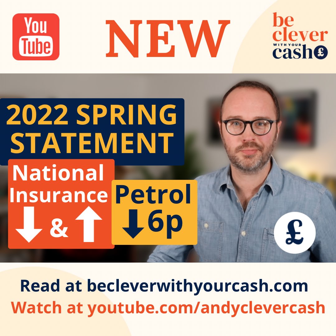 BeCleverCash's tweet photo. In my latest video and article I’ve run through the main announcements from today’s #SpringStatement22 by Chancellor Rishi Sunak.
*Spring Statement 2022: Will you be better or worse off?*
https://t.co/sMCDKZ5CoO
https://t.co/tofjBxaFQW https://t.co/sCcqdAK9Md