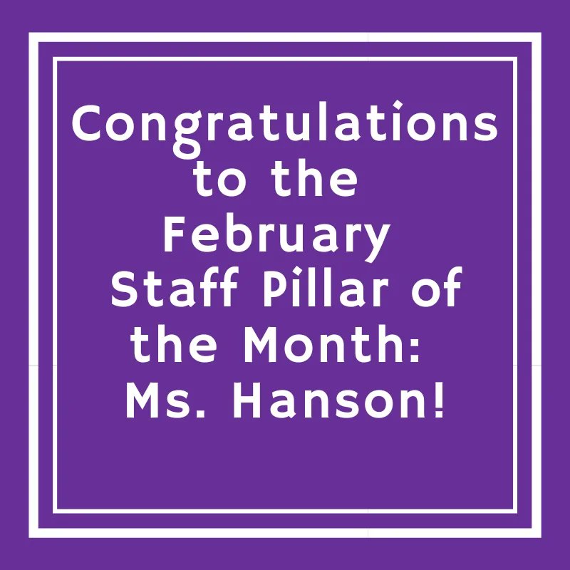 ComplimentsFCHS's tweet photo. Shout out to our February and March Staff Pillars: Ms. Hanson and Ms. Goodwine! Both of you are incredible educators! #pillarsofexcellence #fchs #wearecollins #Lambkins https://t.co/O5bWLCirlF