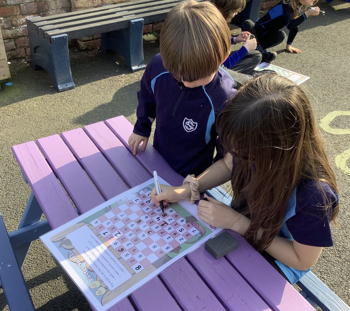 MrsDwhelan's tweet photo. @TheShrubberySch Yr 6 and Yr 2 joined together this afternoon to work on solving some picture and number sudoku puzzles.  #WorldMathsDay2022 https://t.co/5BH3Cq9muR