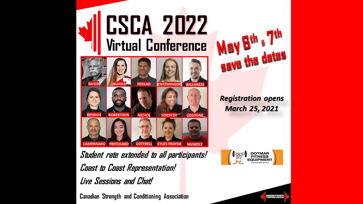 Check out the speaker line up for #CSCACon2022
<a href="/sdubstrength/">Scott Willgress</a> <a href="/emmaentz/">Emma Entzminger, OLY</a> <a href="/MandyBujold/">Mandy Bujold</a> <a href="/CoachKStrength/">Kris Robertson</a> <a href="/VickiBendus/">Vicki Bendus</a> <a href="/M_Nichol/">Matt Nichol</a>