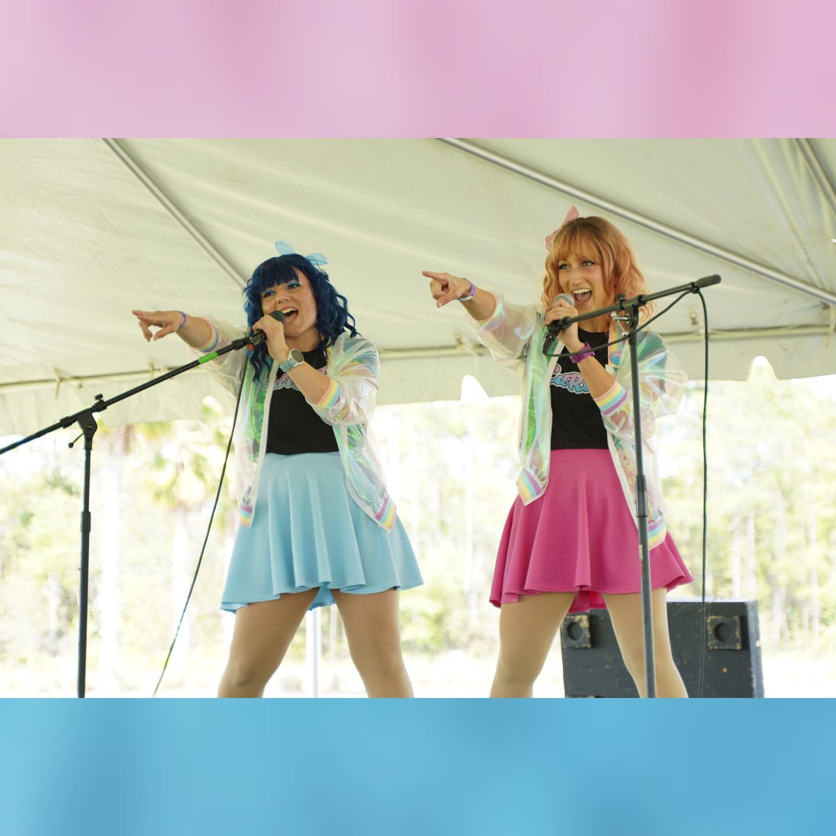 CaRinAcosplays's tweet photo. We've been a bit quiet lately, but we just debuted as our idol duo at FL PolyCon this past weekend~ 

Please check us out at @/carinaidols on ig! https://t.co/IF35wAashc