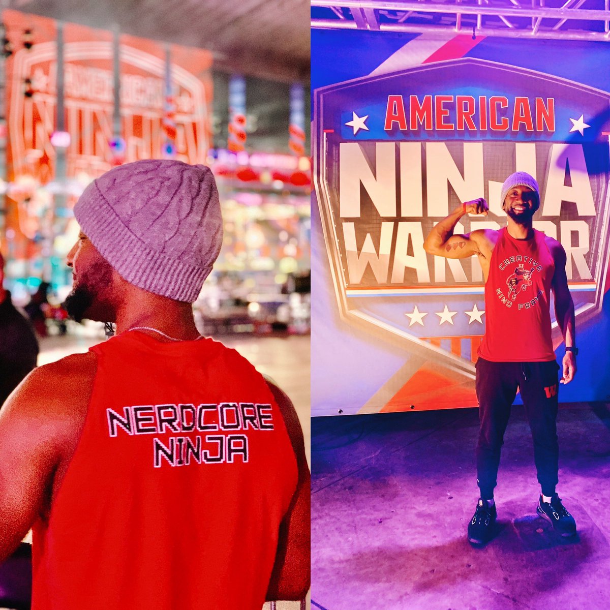TheNotoriousCMF's tweet photo. Sophomore year - it’s game time #americanninjawarrior #anw #anw14 #nerdcoreninja #npccollective https://t.co/LOPvxiLHHq